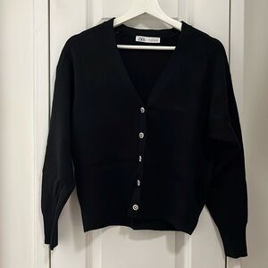 Zara Sparkle button cardigan